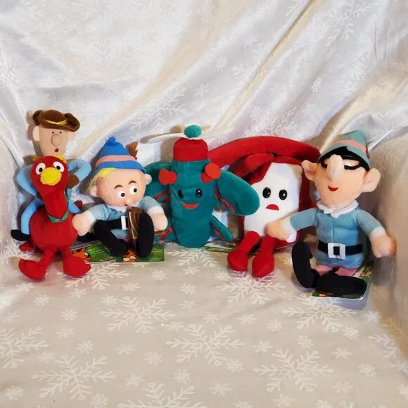 Stuffins Rudolph Island of Misfit Toys 1998-1999 CVS Plush Set of 12 w/Display - Picture 3 of 8